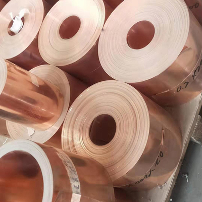CuSn6 C5191 CuSn8 C5210 Phosphor Bronze Strip Coil สำหรับตัวเชื่อมต่ออิเล็กทรอนิกส์