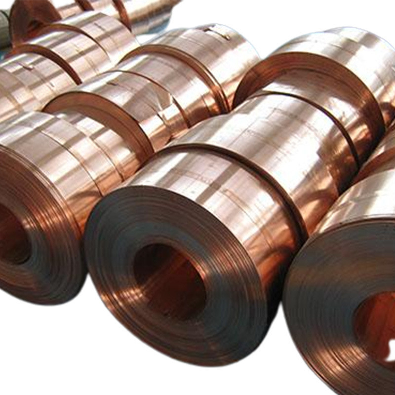 CuSn6 C5191 CuSn8 C5210 Phosphor Bronze Strip Coil สำหรับตัวเชื่อมต่ออิเล็กทรอนิกส์
